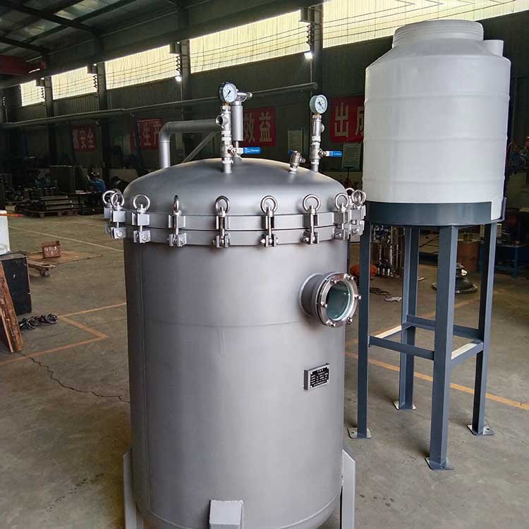 華豫生產(chǎn)供應(yīng)DN20籃式過(guò)濾器 配套PE筒 304罐體+玻璃視窗